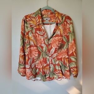 Y2K Caribbean Joe Hawaiian vintage print top
